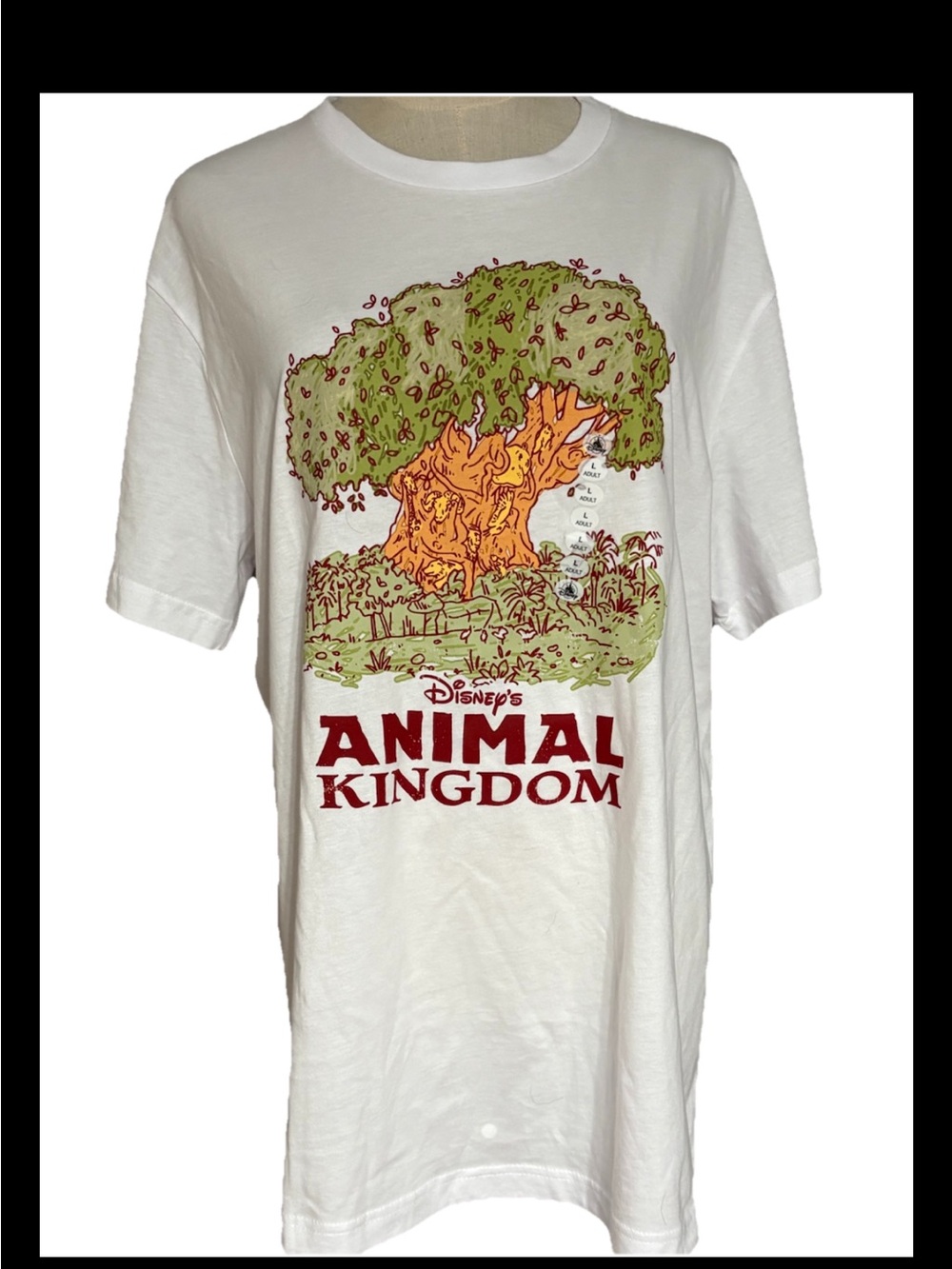 Disney World Parks Animal Kingdom Tree of life Shirt Sketch Drawing Large 2026,